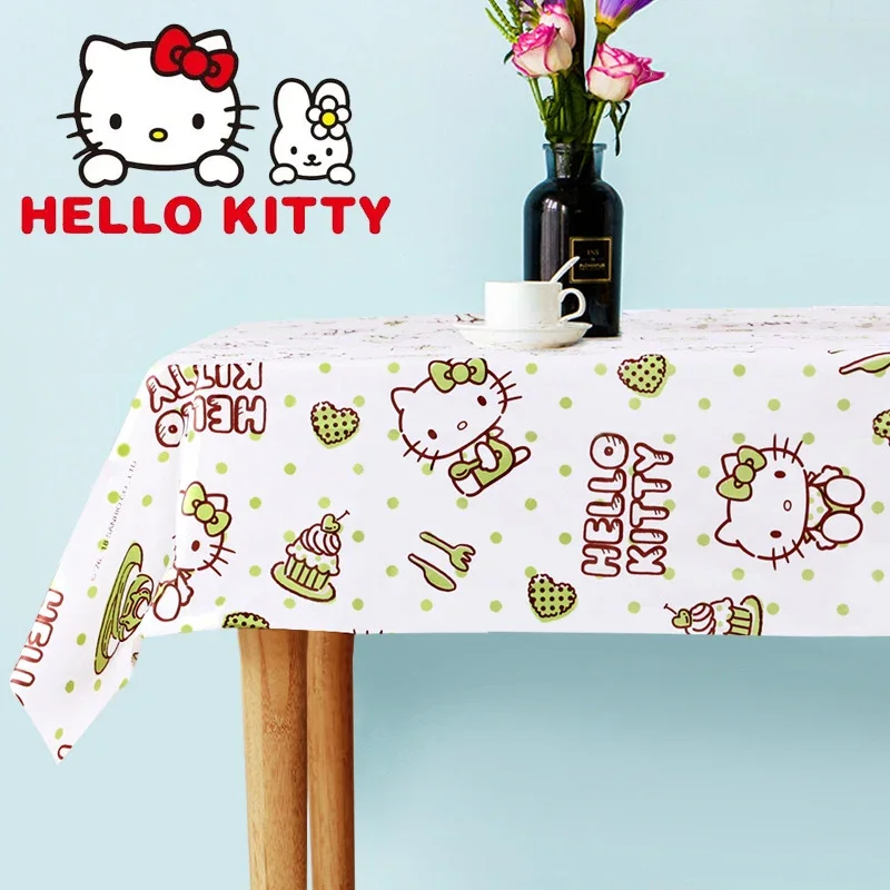 Многоразовые скатерти Hello Kitty без бисфенола А пластиковая столовая скатерть