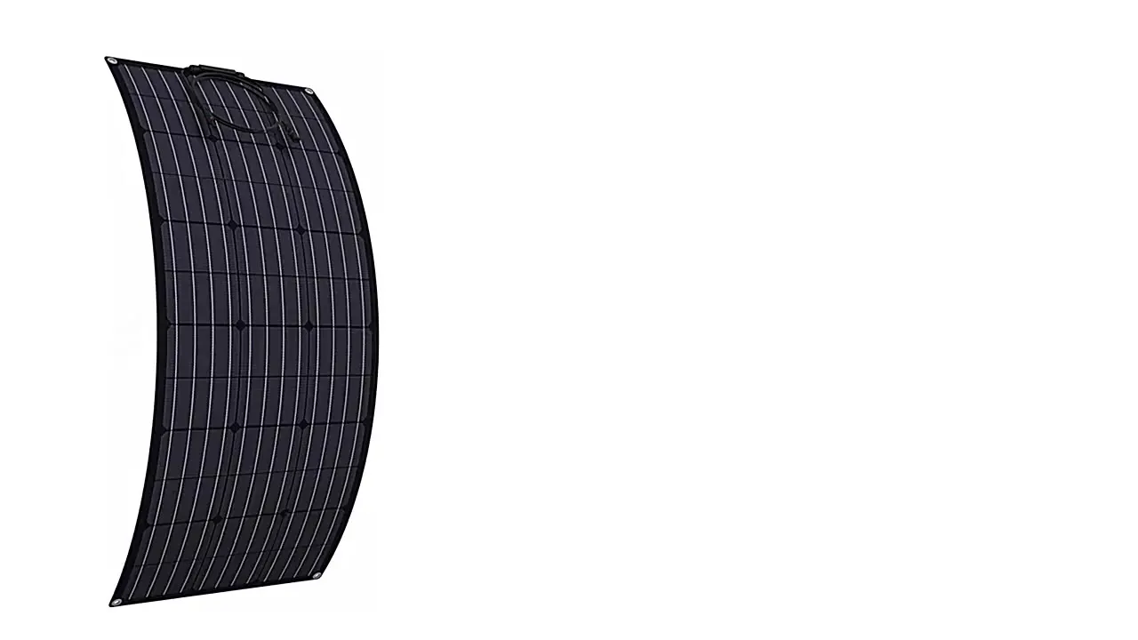 

SUNSUN High efficiency ALL BLACK solar panel 100W 18V ETFE monocrystalline cell semi flexible solar panel