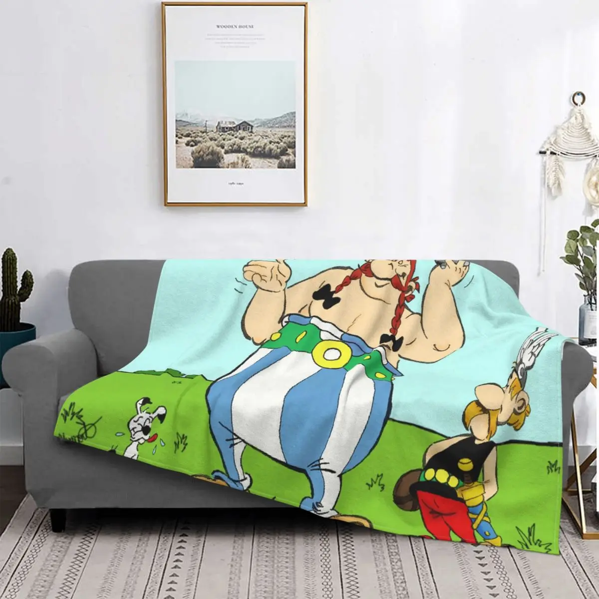 

Детское одеяло Asterix и Obelix, коврик для молитвы, мусульманское одеяло для кровати, зимнее фланелевое одеяло для комнаты для подростков