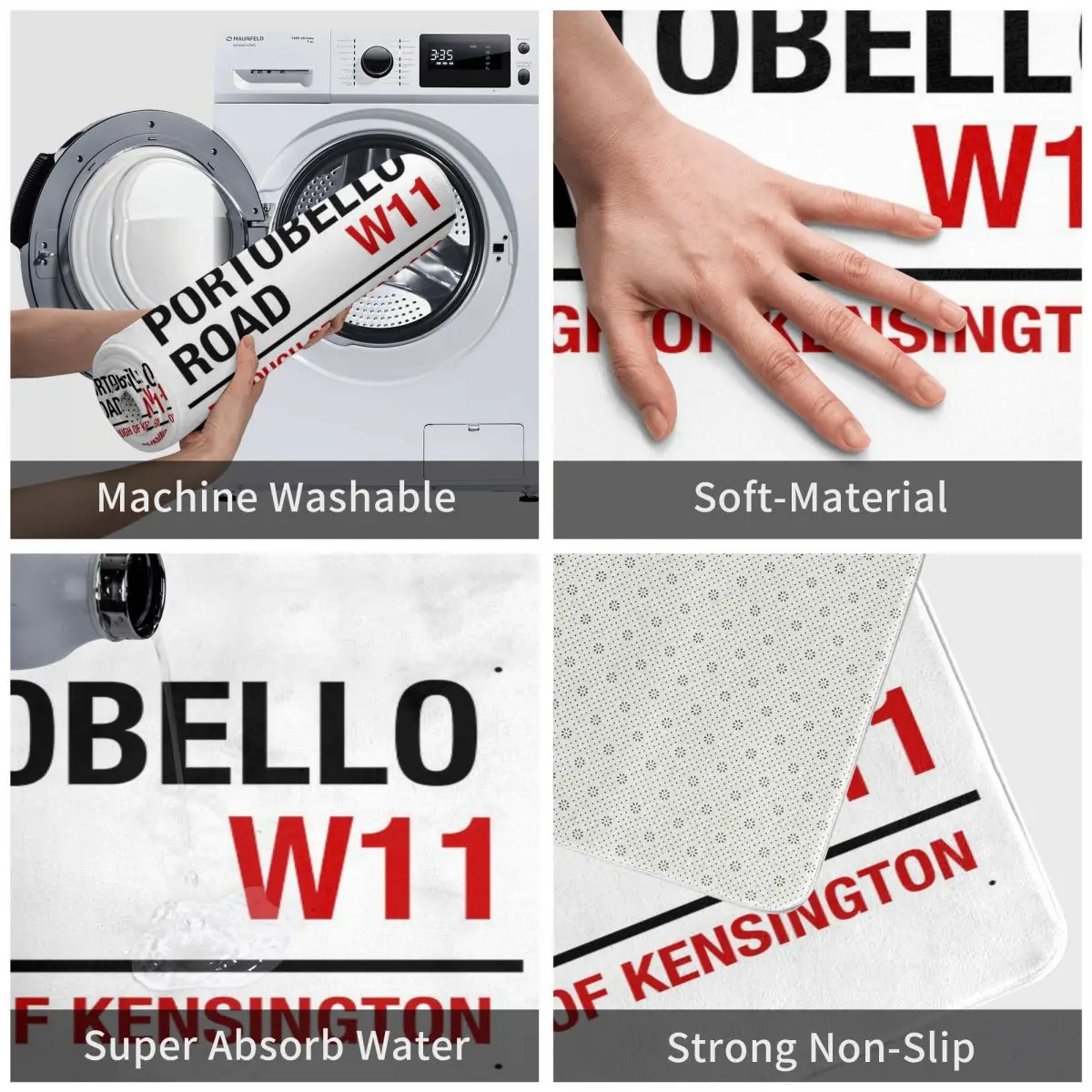 Коврики для унитаза с вывесками ванной комнаты