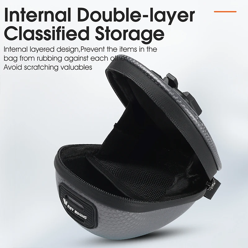 Сумка на седло велосипедная водонепроницаемая с чехлом