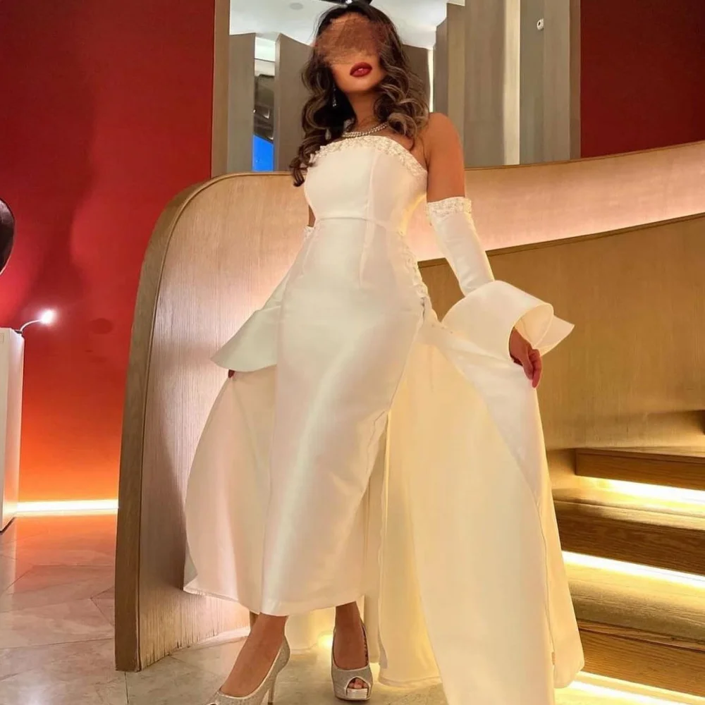 

FLORINE TULIRAIN Summer Elegant Trumpet Evening Dress Ankle-Length Fashion Formal Prom Yellow Gown New For Charming Women 2023