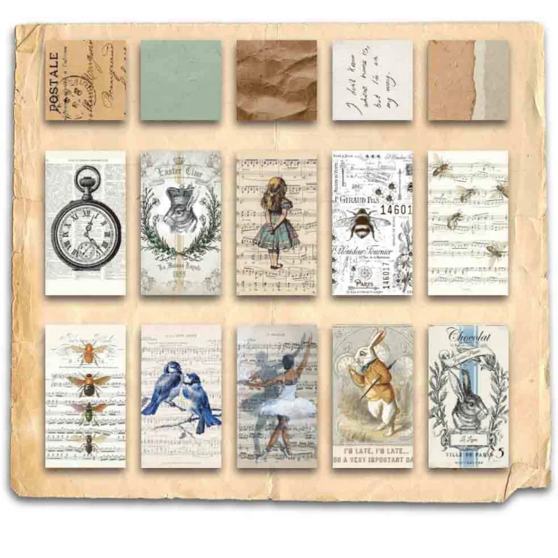 

50 шт. Ретро век серия блокнот бумага сделай сам Скрапбукинг открытки для подарков инструмент для книжки канцелярские принадлежности