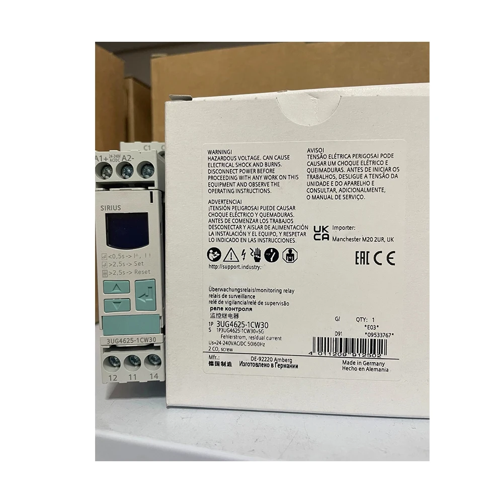 3UG4625-1CW30 для реле цифрового мониторинга остаточного тока