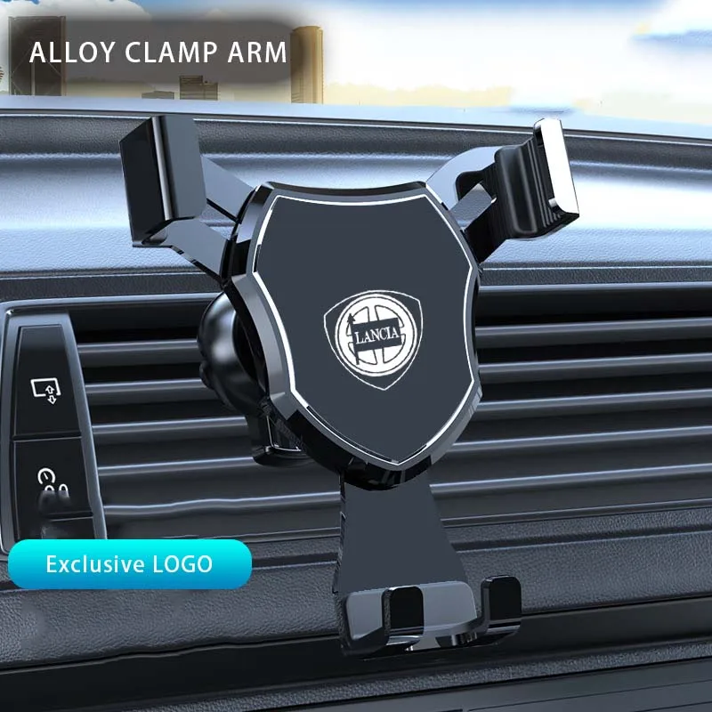 

Ventilated Car Mount with 360° Rotating Car Phone Holder For Lancia Key Ypsilon Delta Musa Nera Thema STRATOS Accessories 2024