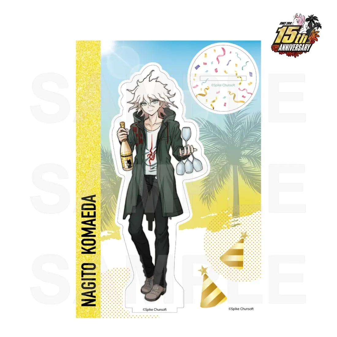 Фото Акриловая подставка Anime Danganronpa 2: Goodbye Despair, 15 см, Хаджиме Хината, пасхальный декор для рабочего стола, спальни, брелок для ключей №2