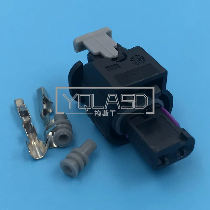 

1 компл. 2-сторонний 4F0973702 1-1718643-1 0-2112986-1 розетка топливного инжектора, штепсельная вилка датчика столкновения переменного тока в сборе для VW Audi