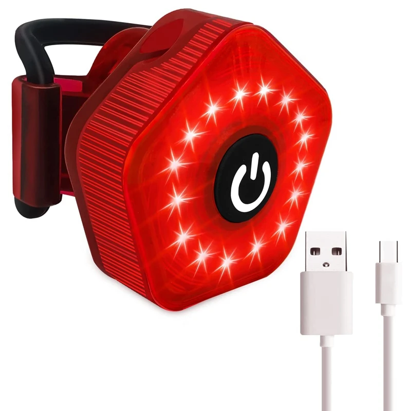 

Bike Tail Light Rear Light For Bicycle,Ultra Bright Red Warning Bicycle Light,5 Light Mode & Waterproof Safety Taillight