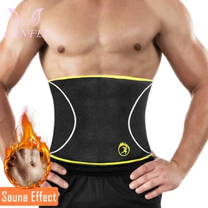 Imported LANFEI Men Waist Trainer Belts Sauna Slimming Body Shapers Girdle Neoprene Workout Sweat Belly Trimm