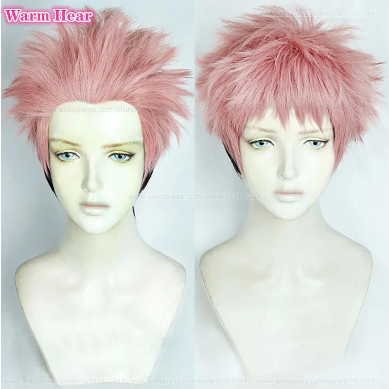 Женский парик для косплея Yuji парики из аниме серого розового оранжевого черного