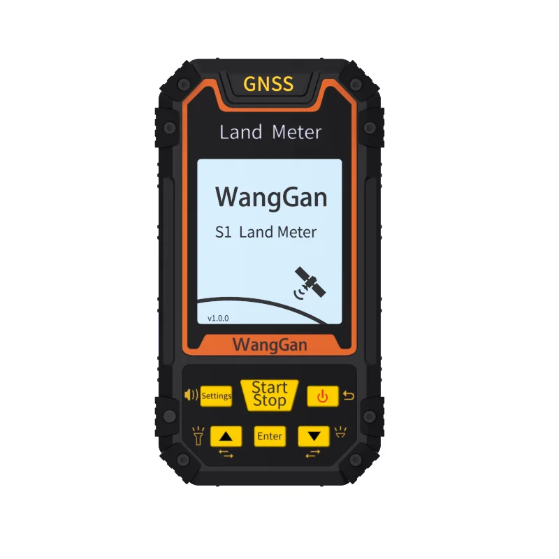 Наземный счетчик S1 GNSS, 2,4 дюймовый экран, перезаряжаемый измеритель площади