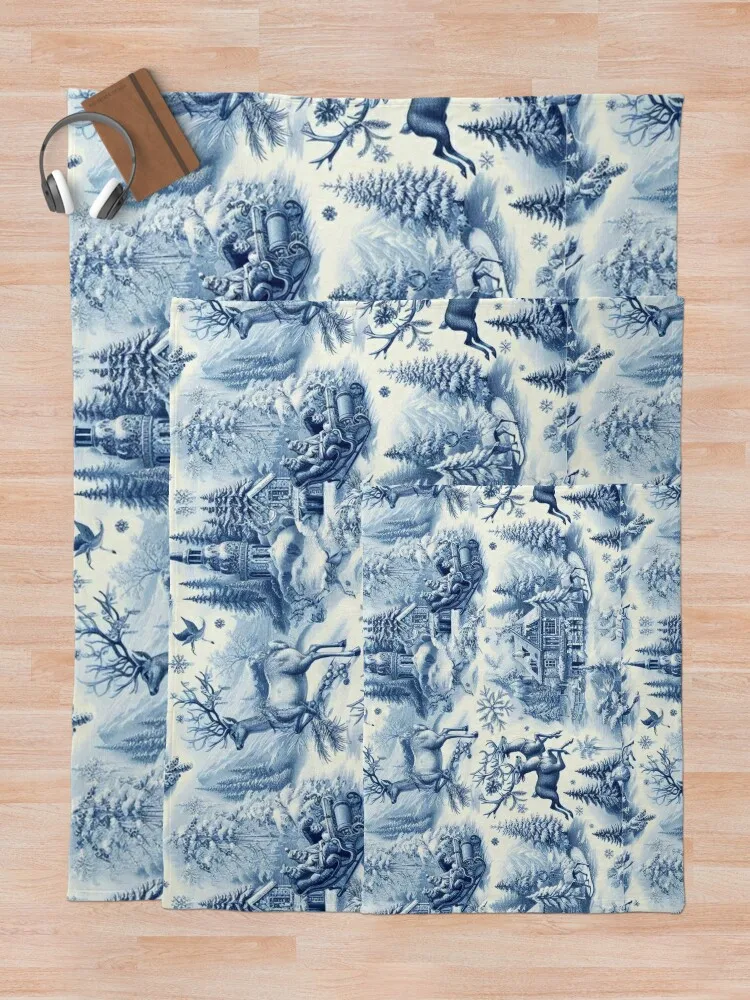 Рождественское одеяло Toile de Jouy милое клетчатое пляжное рождественские подарки