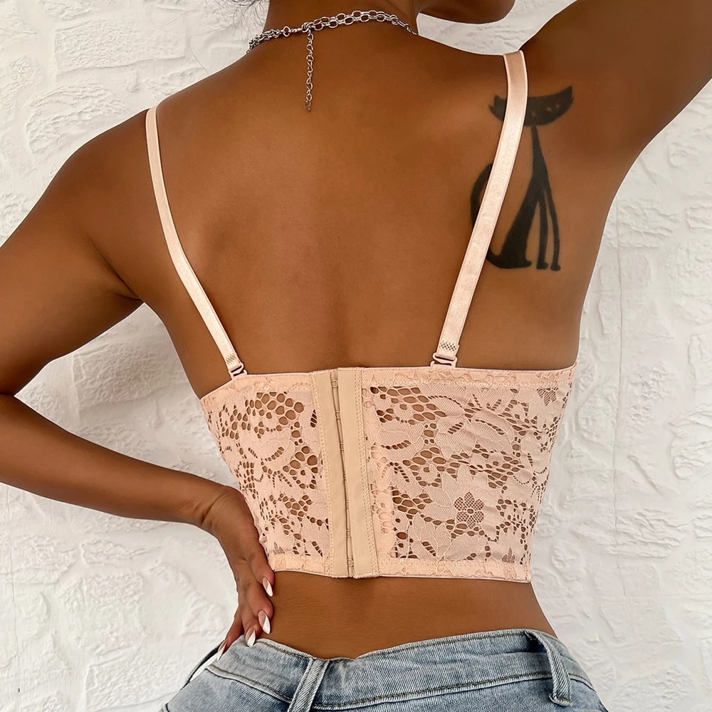 Женское этическое нижнее белье с вышивкой Aundies цельный бюстье укороченный топ