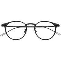 pure titanium glasses frame round retro optical myopia reading glasses prescription photochromic lenses available anti blue ray