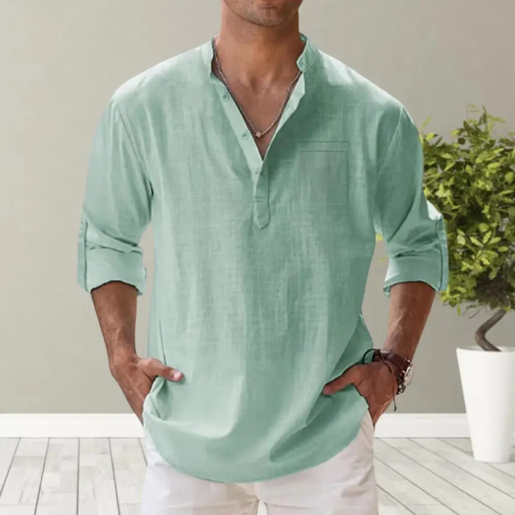 

Summer Spring Top Casual Men Summer T-shirt Solid Color Pure Color Men Shirt Male Clothes