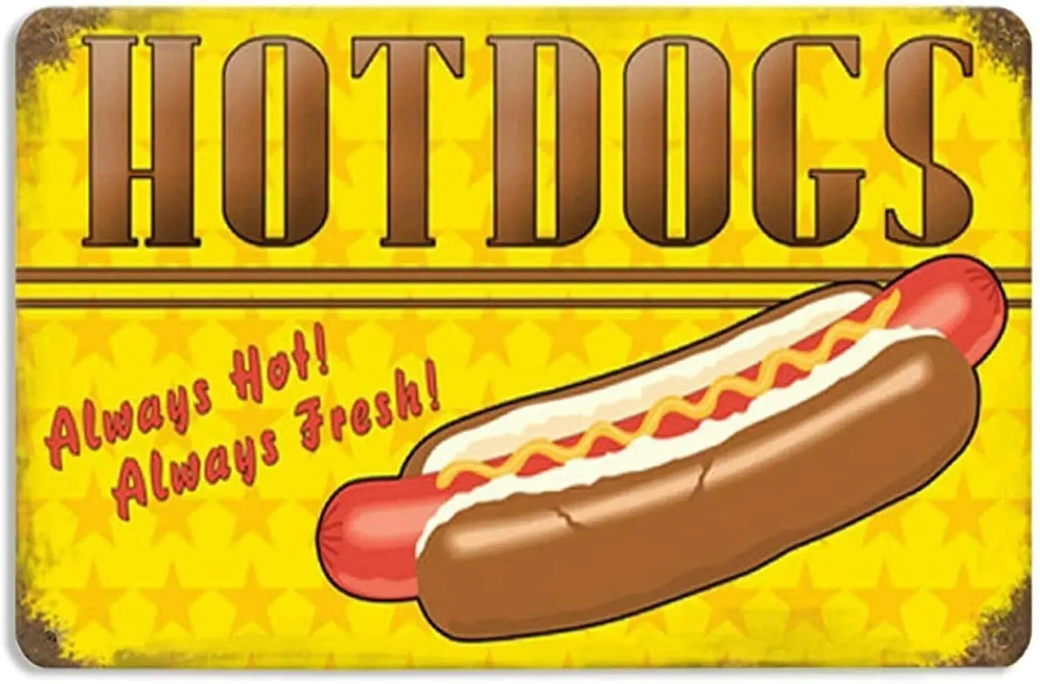 

Металлическая жестяная вывеска-хот-дог для дома и бара, 20 х30 см