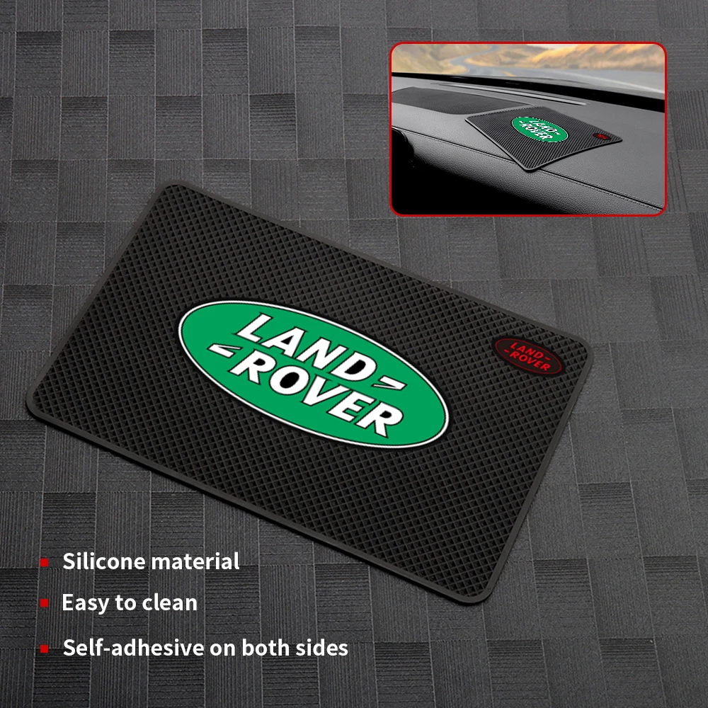 

1pcs Car Dashboard Non-Slip Mat Silicone Interior Phone Anti slip Mat For Land Rover Defender Discovery 2 3 4 Freelander 2 Rang