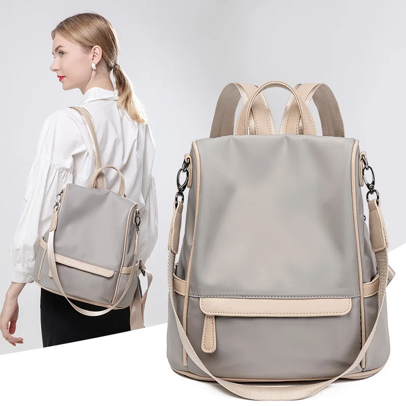 

2023 New Oxford Fabric Backpack Women's Backpack Korean Version Fashion Leisure Trend Large Capacity Travel Bag Schoolbag