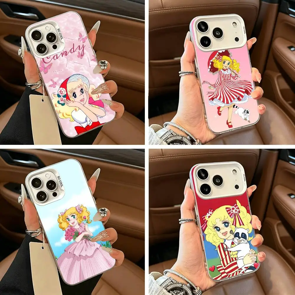 Фото Чехол для телефона M-Manga C-candys candy-cc для iPhone 17 Air 16 15 14 13 12 11 Pro Max, белый, серебристый, жесткий чехол №1