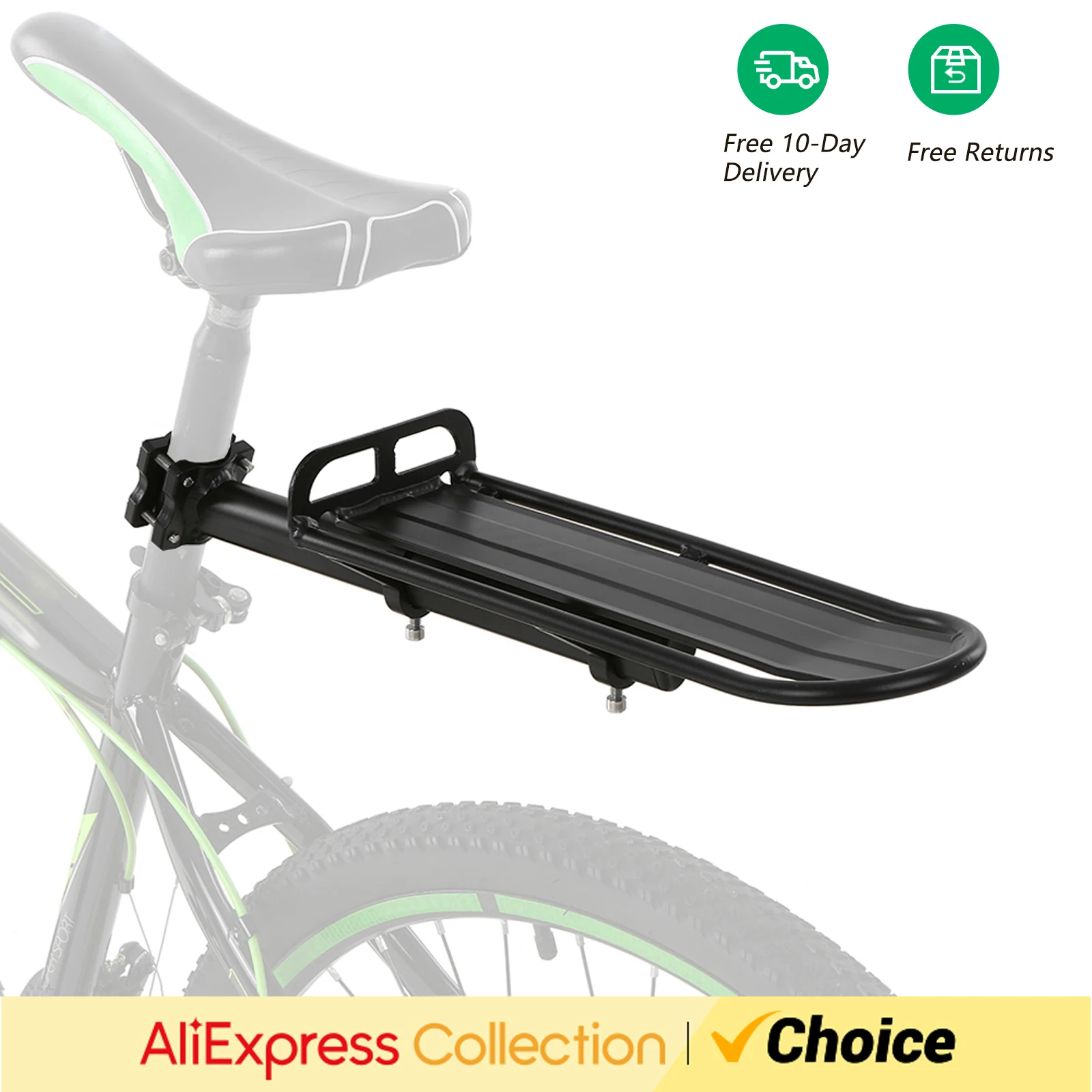 Задние стойки для велосипеда из алюминиевого сплава с открытой спиной легкие и