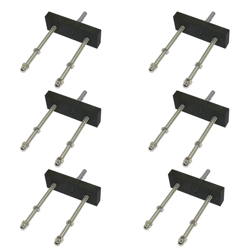 

6 Pack Skateboard Floating Deck Display Wall Mount Rack Holder Hanger Fit Home Storage Display