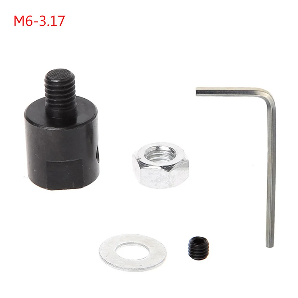 

1pc M6 3.17/4/5/6/8mm Motor Shaft Coupler Sleeve Saw Blade Coupling Chuck Adapter For Saw Blade Connection Coupling Joint Connec