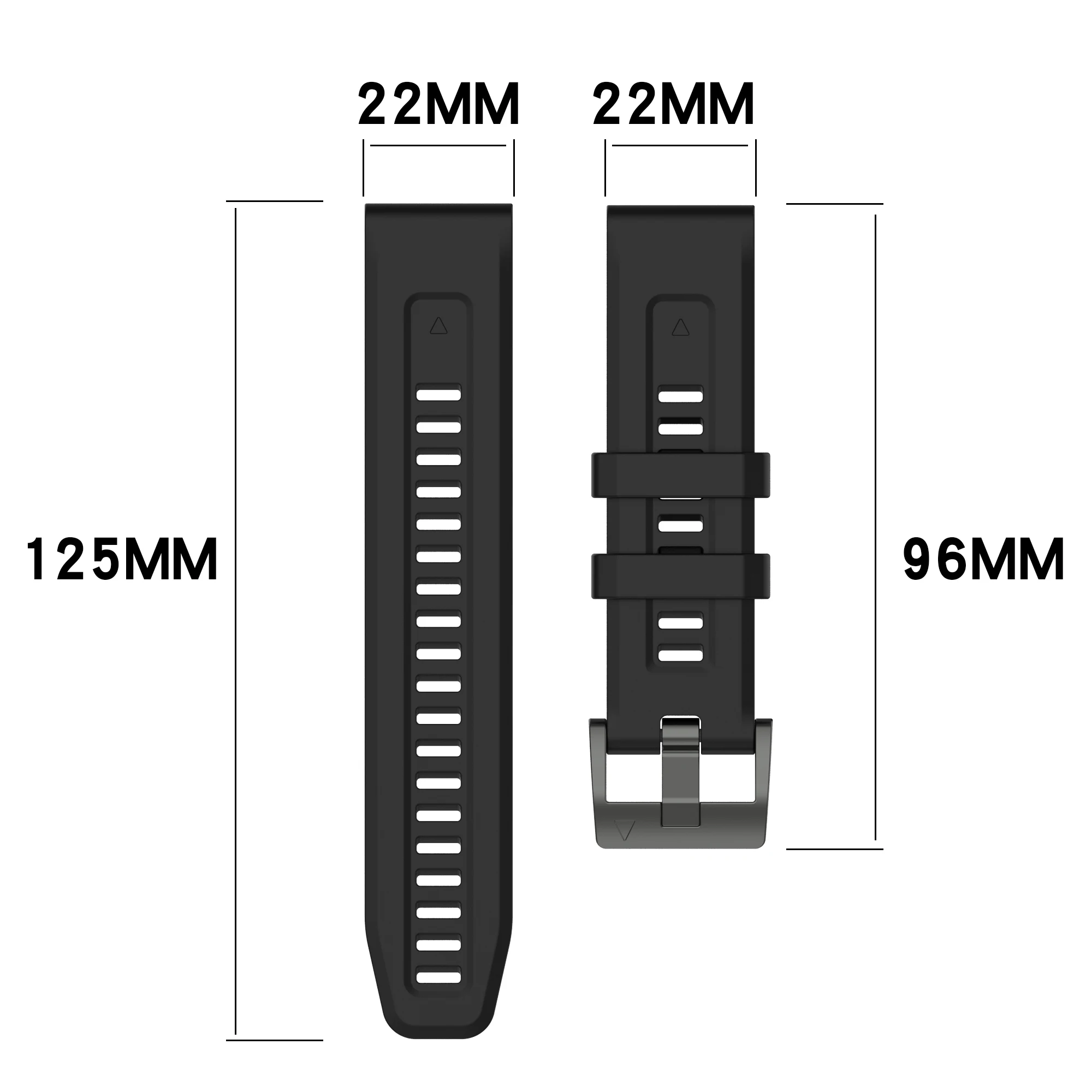 Ремешок Quickfit для наручных часов силиконовый браслет Garmin Fenix 7X 7 S Solar/6X 6S 6 Pro 3 5 5S 5X Plus
