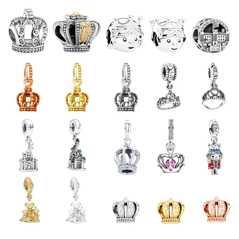 Лидер продаж подлинный замок принца принцессы корона очаровательные бусины