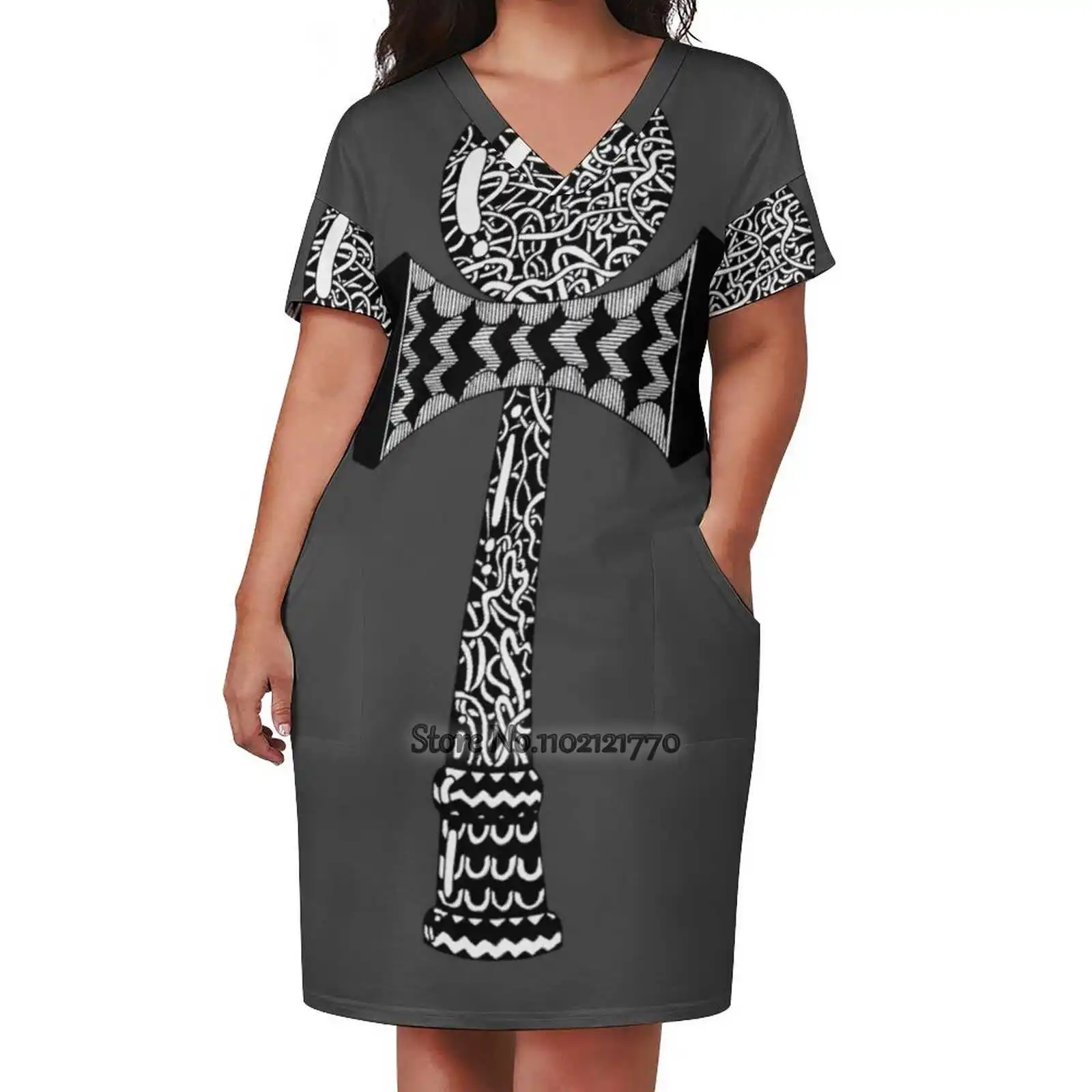 Женское платье с открытой спиной и квадратным вырезом 6Xl