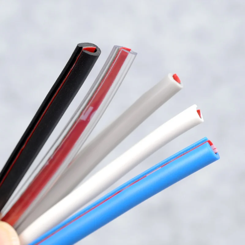 5m/10m U Type Universal Car Door Protection Edge Guards Trim Styling Moulding Strip Rubber Scratch Protector For Car Auto