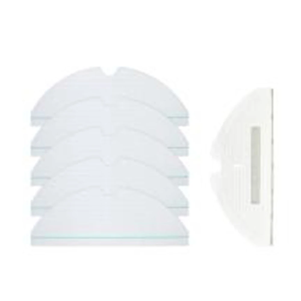 

5Pcs Disposable Mop Cloth + 1pc Disposable Mop Cloth Tray For Mi Roborock Q7 Max / Q7 Max+ Robot Vacuum Accessories