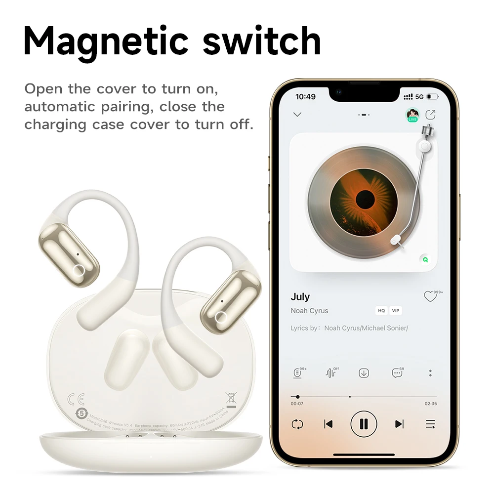 HOCO EA6 Наушники с открытыми наушниками Стабильный комфорт Звук высокого