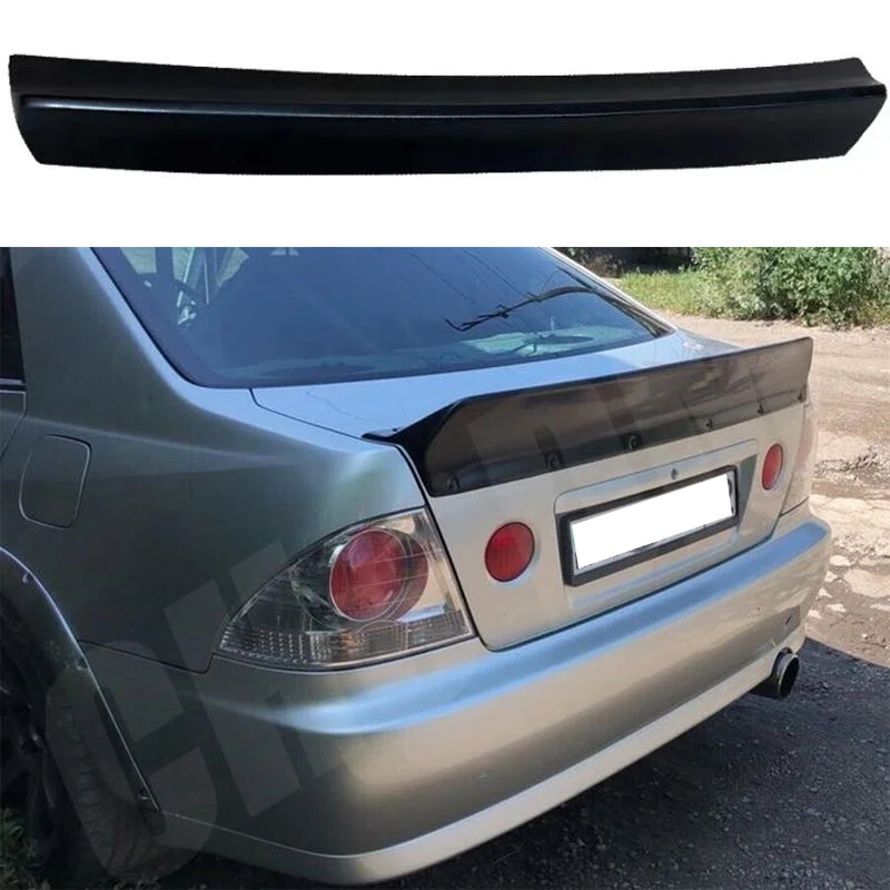Фото Для 1998, 1999, 2000, 2001, 2002, Lexus IS200 Altezza Modif/38, глянцевый черный, задний спойлер из настоящего углеродного волокна, крышка багажника GT TRD Style №4