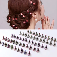 612pcs crystal rhinestone flower hair claws clamps hairgrip accessories hairpins hair clips jewelry for women bridal kids girl