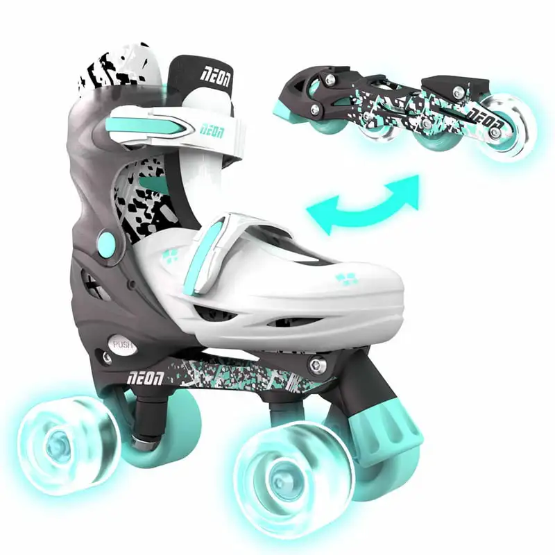 

Combo Cyber Skates Size 3-6 Grey/Green, Unisex, One Pair