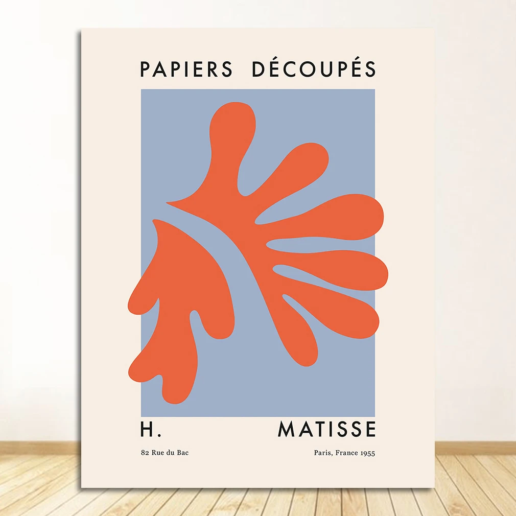 

Постеры Matisse с принтом листьев и цветов, картина в скандинавском стиле для гостиной, Настенный декор, Абстрактная Картина на холсте с растениями