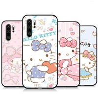 hello kitty cute cat phone cases for huawei honor p smart z p smart 2019 p smart 2020 p20 p20 lite p20 pro carcasa funda