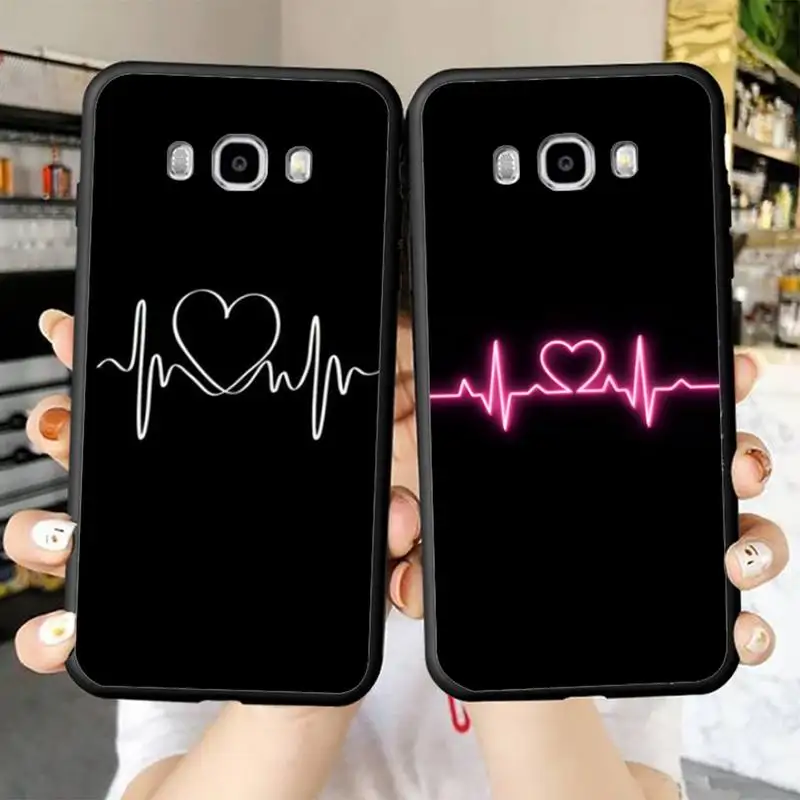 

Abstract Art Line Love Heart Pattern Phone Case for Samsung J 2 3 4 5 6 7 8 prime plus 2018 2017 2016 core