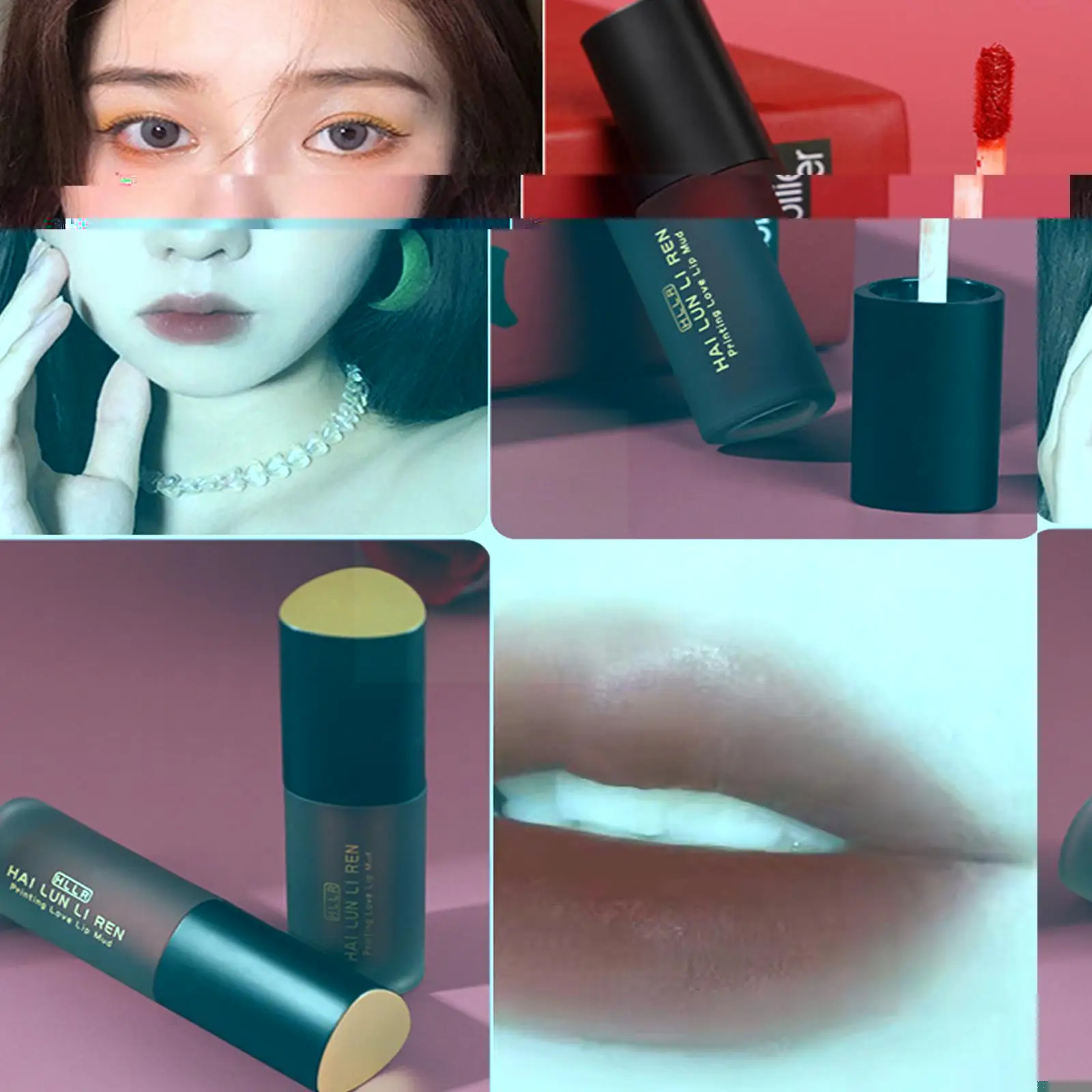 

6 Colors Matte Velvet Lipstick Waterproof Lip Gloss Makeup Tint Lip No Cosmetic Glaze Lip Sexy Gifts Moisturizing Women Fad N2T6