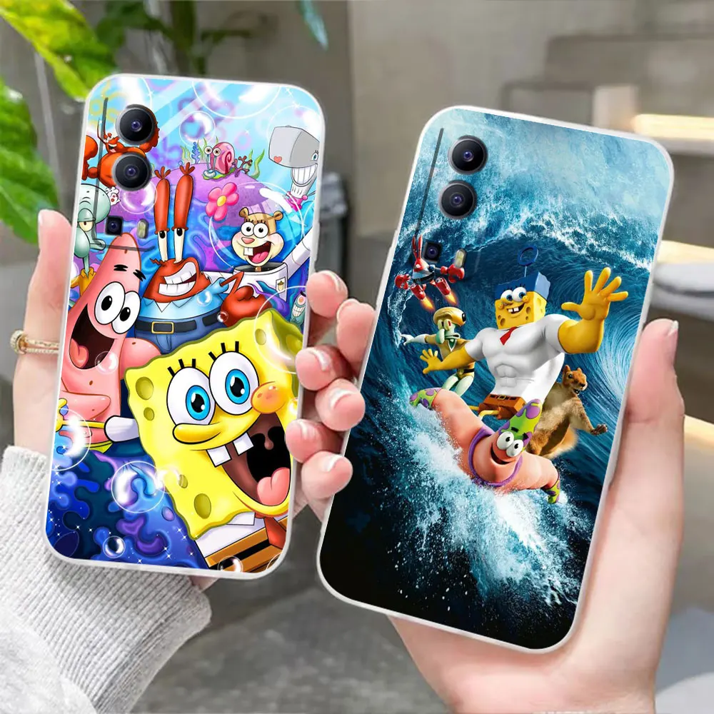 Прозрачная фотография для VIVO Y30 Y32 Y33S Y50 Y51 Y52S Y53S Y55S Y76 Y78 V20 V21 V23 V25 4G чехол Happy S Губка