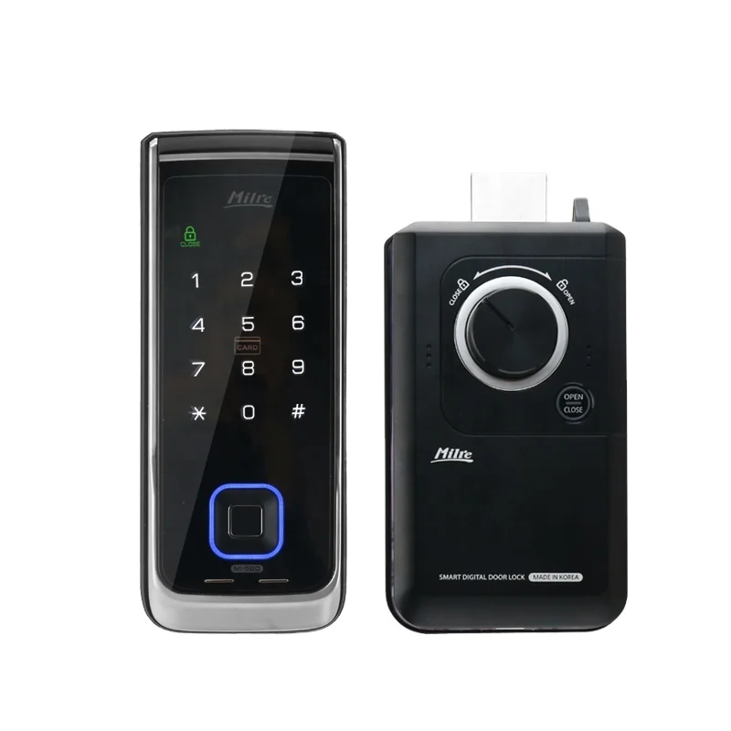 Купи ALLEGION MILRE Fingerprint Smart Lock Fingerprint Password Smart Card Digital Code Electronic Door Lock for office MI-580S за 17,015 рублей в магазине AliExpress