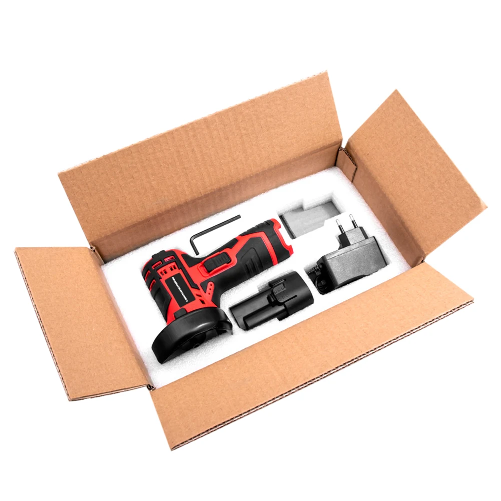 12V Brushless Angle Grinder 2000mAh Lithium Battery 300W 12000RPM Cordless Mini Polishing Machine Diamond Cutting Grinder