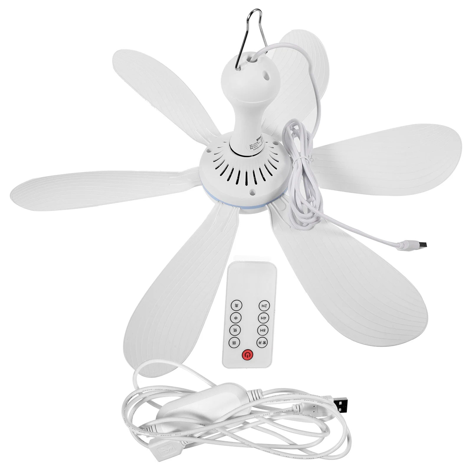 

Six Leaf Ceiling Fan Propeller Fans Outdoor Hanging Strong Wind Dorm Plastic Canopy Tent