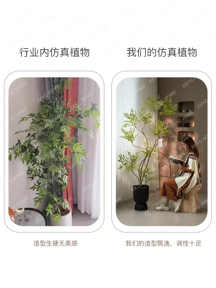 Украшение общий Nandina свет роскошное элитное растение пол в гостиной бонсай