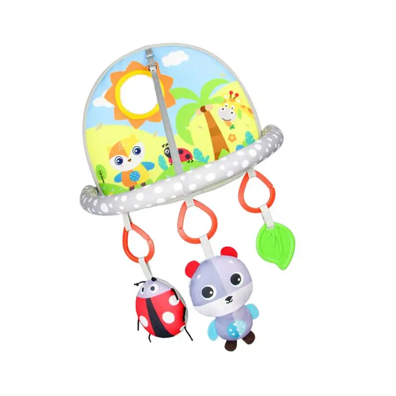

Activity Mats Sensory Activity Gym Rack Toy For Infants Baby Fitness Playmat With 3 Activity Sensory Toys Educational Sit And