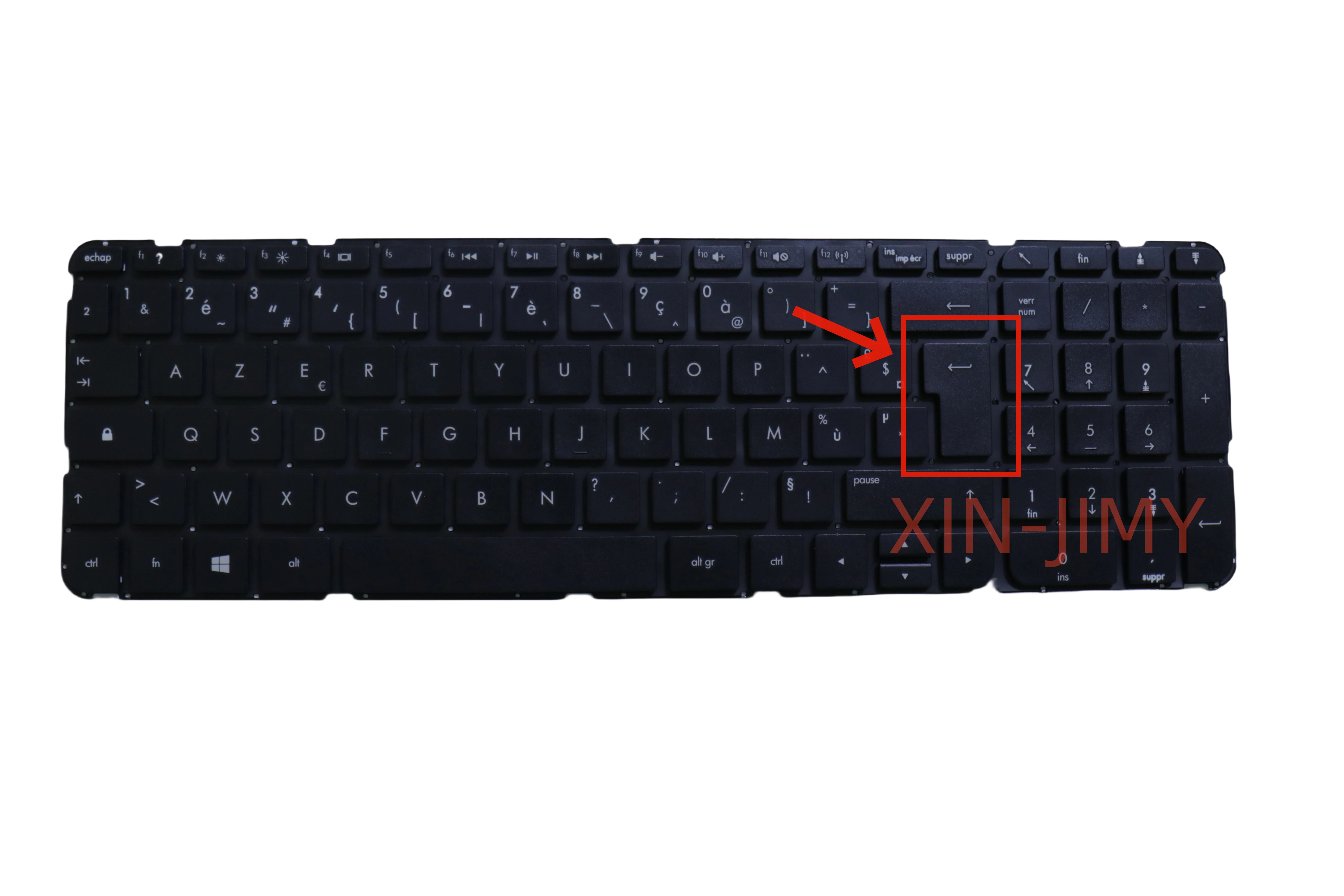 Французская клавиатура для ноутбука HP Sleekbook 15B 15-B 15-bxxx 15-u без рамки, черная AEU36X00310 MP-12G66DN-920 без подсветки (art.: 3920d080de6da) - 3920d080de6da
