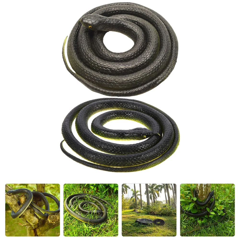 

3 Pcs Imitation Fake Snake Figuress Realistic Toys Party Trick Halloween Decoration Model Small Snakes Soft Rubber Spoof