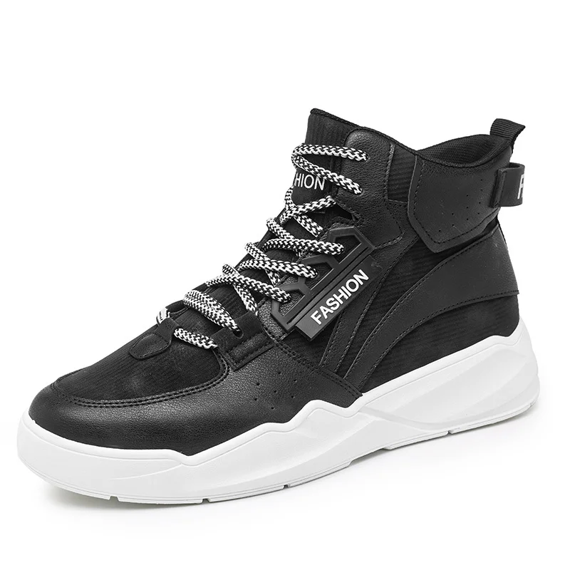 

Fashion Men's Canvas Shoes High Top Flat Shoes For Men Casual Black Sneakers Board Shoes Cowboy Blue Canvas Shoes Sneakers Men