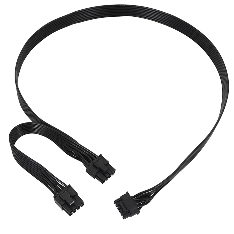 

New 16pin (12+4) to CPU 2x8 PCI-E5.0 ATX3.0 Adapter Connector For GPU Adapter Power Supply Cord 65/75/85cm