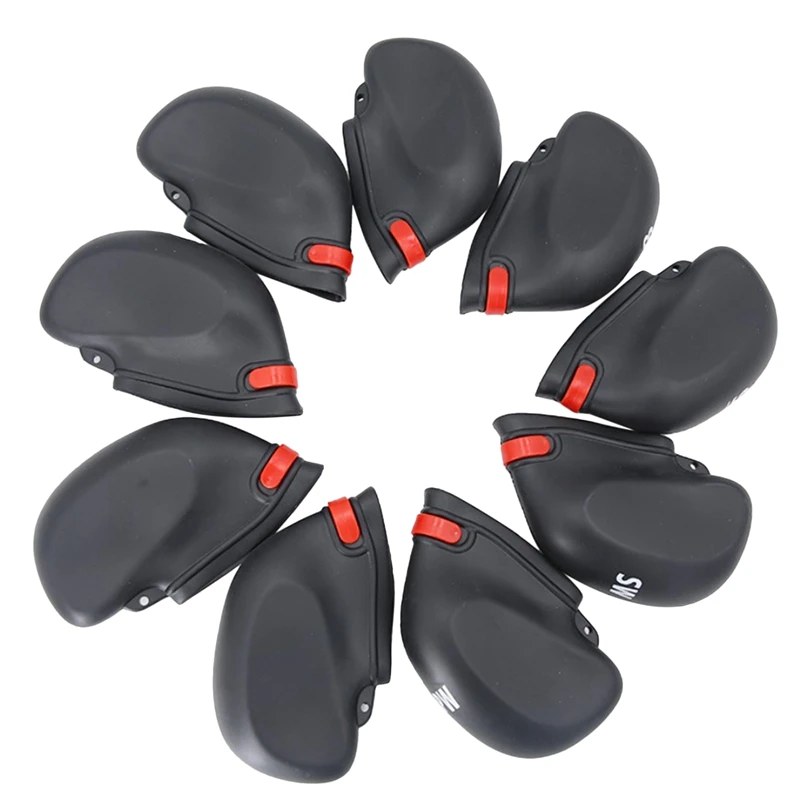 

9 шт./компл., ПВХ резиновые чехлы на головки для гольф-клуба, маленькие и легкие металлические чехлы на головки, 9 шт.